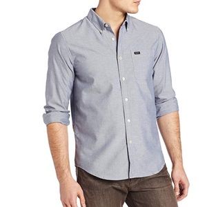 RVCA SlimFit Long Sleeve Shirt - Large
